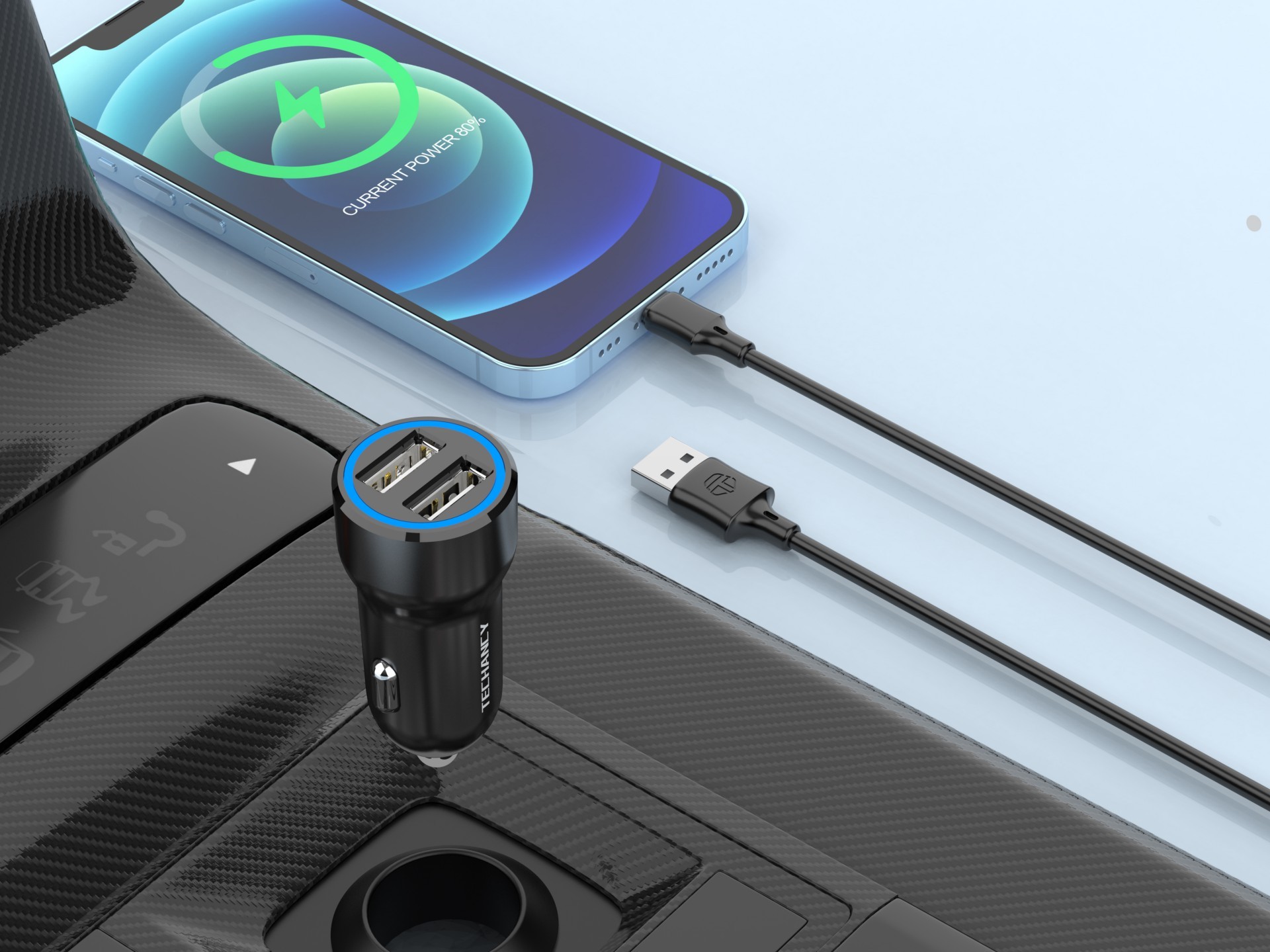 Cargador De Coche 2.4 A Con Cable Lightning,Cargador De Coche Encendedor De Cigarrillos,Doble Puerto Cargador De Coche 2.4 A Con Cable Lightning,Cargador De Coche Encendedor De Cigarrillos,Doble Puerto