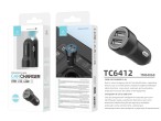 Carregador De Carro 2.4 A Carregador Isqueiro Facil De Carregar Porta Dupla Com Led, Carregador De T