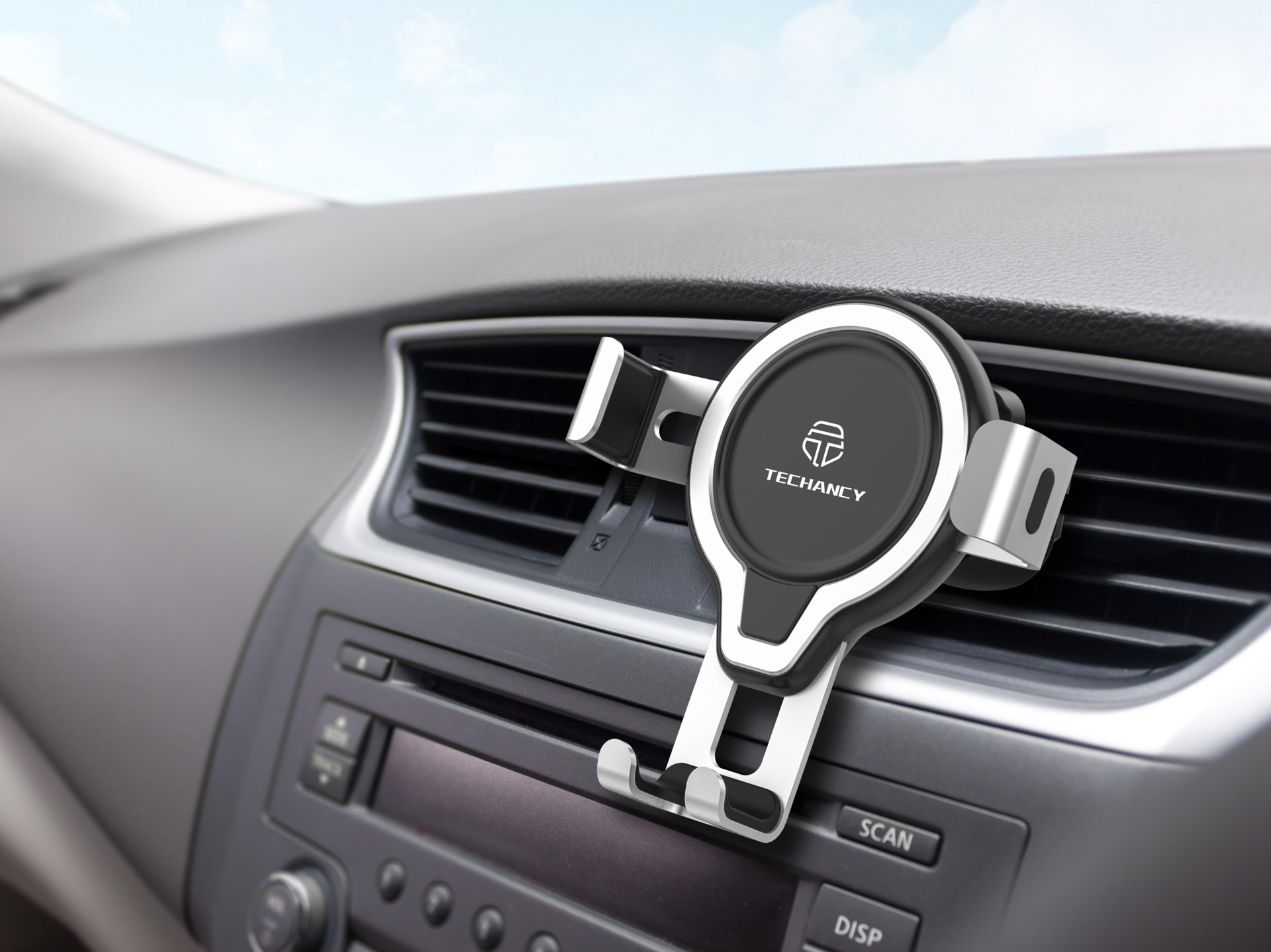 Gravity Mobile Car Holder With Metal Hook For Ventilation Black Gravity Mobile Car Holder With Metal Hook For Ventilation Black