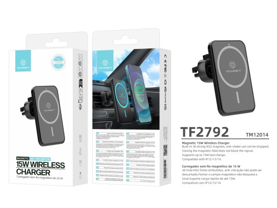 Caricabatterie magnetico senza fili per auto