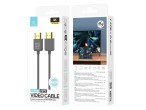 Techancy Cabo de vdeo HDMI 4K TL7292 , 1.5m, cinza, suporta 4K@60Hz, ideal para computadores, telev