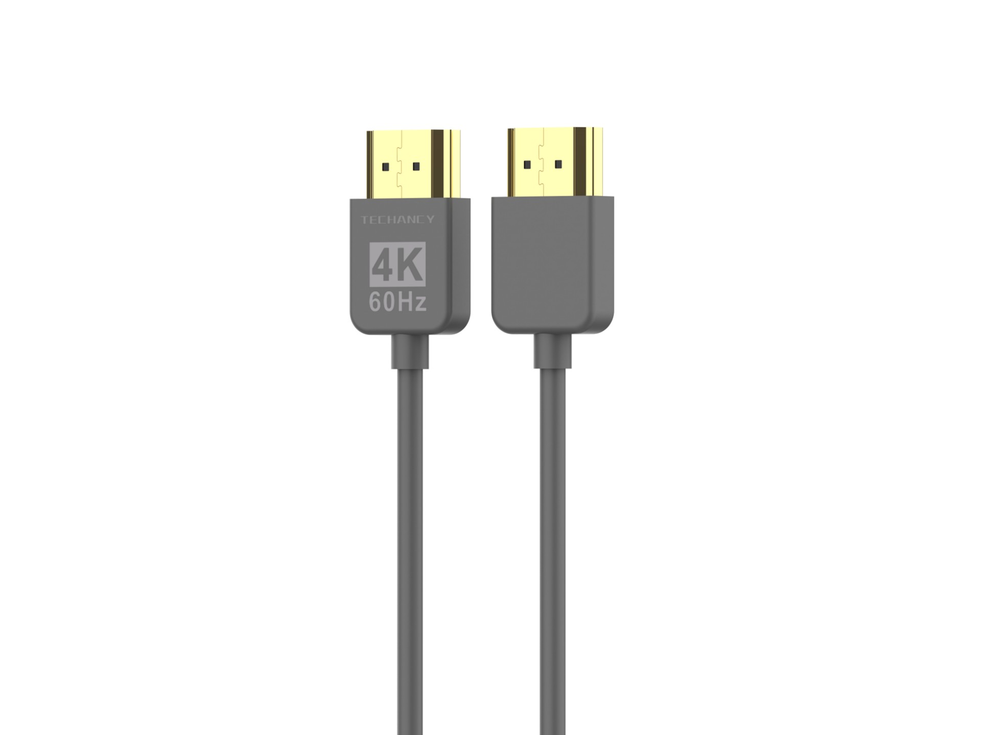 Techancy 4K HDMI video cable TL7292 , 1.5m, grey, supports 4K@60Hz, ideal for computers, TVs and pro Techancy 4K HDMI video cable TL7292 , 1.5m, grey, supports 4K@60Hz, ideal for computers, TVs and pro