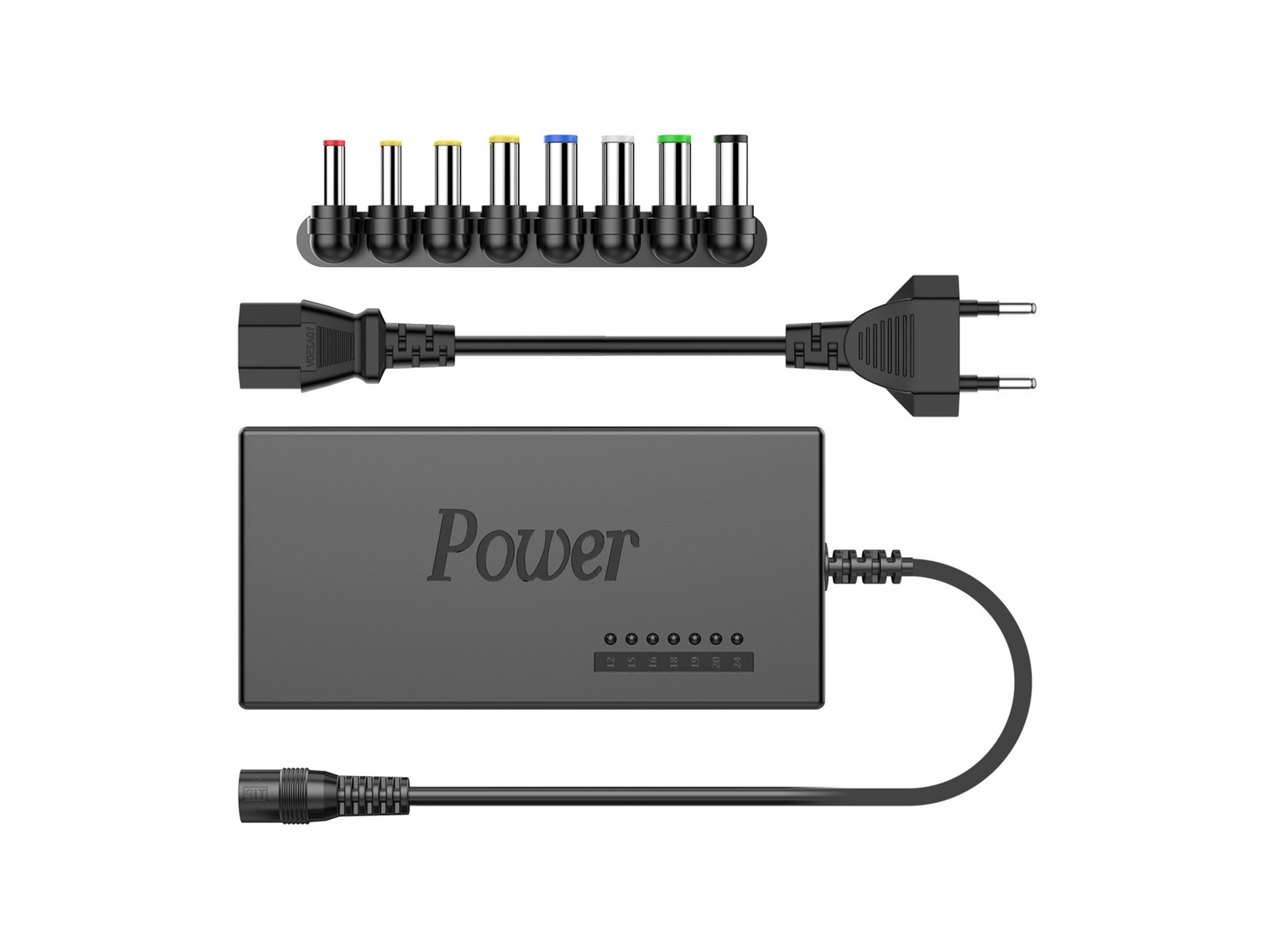 Techancy Adaptador Universal Port�til 120W TL7341 Negro, Entrada 110-240V, Salida 120W, con M�ltiple