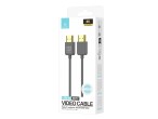 Techancy Cabo de vdeo HDMI 4K TL7292 , 1.5m, cinza, suporta 4K@60Hz, ideal para computadores, telev