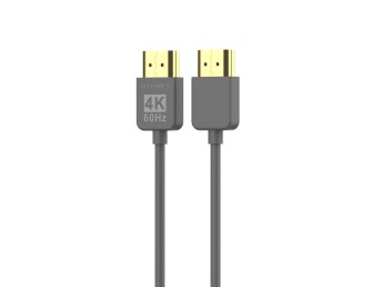 Techancy Cabo de vdeo HDMI 4K TL7292 , 1.5m, cinza, suporta 4K@60Hz, ideal para computadores, telev