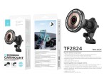 Techancy Soporte Magntico con Cargador Inalmbrico 15W TF2824 Negro, Compatible con MagSafe, Rotaci