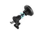 Techancy Soporte Magntico con Cargador Inalmbrico 15W TF2824 Negro, Compatible con MagSafe, Rotaci