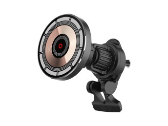 Techancy Support magntique avec chargeur sans fil 15W TF2824 noir, compatible MagSafe, rotation 360