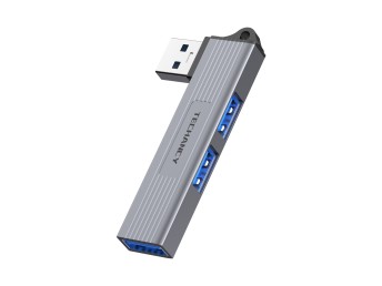 Techancy Hub 3-in-1 USB-A to USB 3.0 KT2906 , compatible with Mac OS/iPad OS/Windows, 5Gbps transmis
