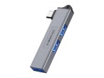 Techancy Hub USB-C zu 3 USB 3.0-Anschlssen KT2907, kompatibel mit Mac OS, Windows und Linux, 5 Gbps