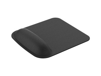 Techancy Black Mouse Pad TW2776, 20mm memory foam, ergonomic wrist rest, comfort and fatigue relief