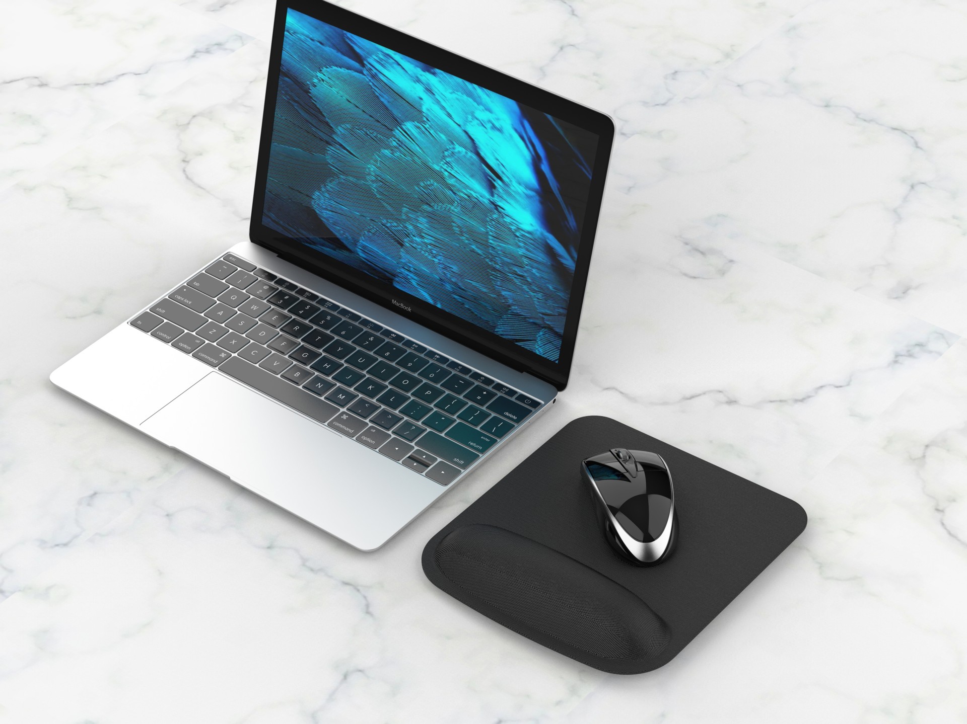 Tappetino per mouse nero TW2776 di Techancy, 20 mm di schiuma a memoria di forma, poggiapolsi ergono Tappetino per mouse nero TW2776 di Techancy, 20 mm di schiuma a memoria di forma, poggiapolsi ergono