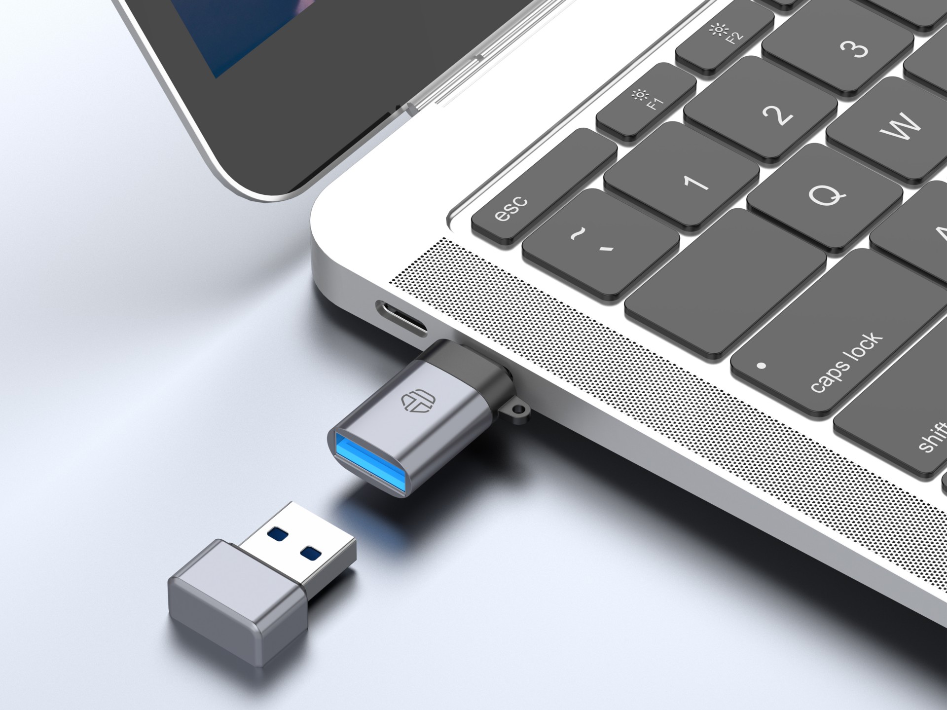 Techancy Adaptador USB-C para USB-A OTG KK2111, Alta Velocidade de Transferência, Carregamento Segu Techancy Adaptador USB-C para USB-A OTG KK2111, Alta Velocidade de Transferência, Carregamento Segu