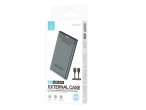 Techancy 2,5' SATA HDD/SSD case esterno nero MF1300, con USB3.0 ad alta velocit, portatile