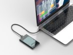 Techancy 2,5' SATA HDD/SSD case esterno nero MF1300, con USB3.0 ad alta velocit, portatile