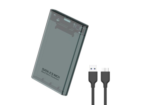 Techancy 2,5' SATA HDD/SSD case esterno nero MF1300, con USB3.0 ad alta velocit, portatile