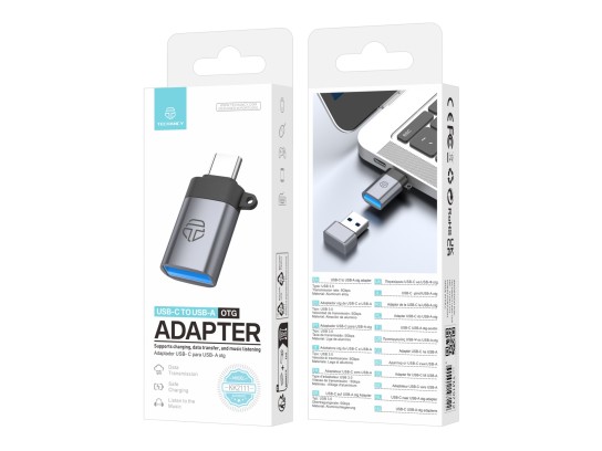 Techancy Adaptador USB-C para USB-A OTG KK2111, Alta Velocidade de Transferência, Carregamento Segu Techancy Adaptador USB-C para USB-A OTG KK2111, Alta Velocidade de Transferência, Carregamento Segu