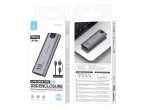 Techancy Tragbares High-Speed-M.2-NVMe-SSD-Gehuse MF1301 Grau, 10 Gbps mit USB-C, kompatibel und le