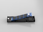 Techancy Tragbares High-Speed-M.2-NVMe-SSD-Gehuse MF1301 Grau, 10 Gbps mit USB-C, kompatibel und le