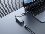 Adattatore Ethernet Techancy da USB-A/USB-C a RJ-45 MG1425, compatibile con sistemi Mac OS, iOS e Wi