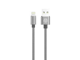 Cavo dati Lightning 2.4A Alluminio 1M Grigio