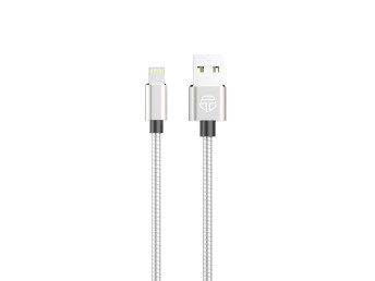 Lightning Data Cable 2.4A Aluminium 1M Silver