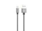 Cavo dati Lightning 2.4A Alluminio 1M Grigio
