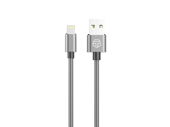 Cavo dati Lightning 2.4A Alluminio 1M Grigio