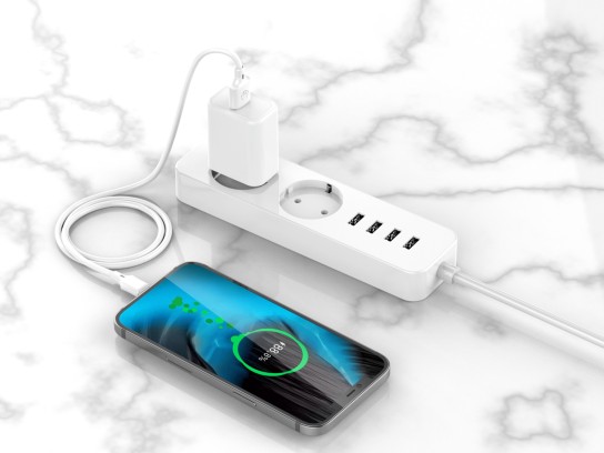 Typ-C Datenkabel 1M Weiß 2.4A Typ-C Datenkabel 1M Weiß 2.4A