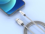 Lightning Data Cable 2.4A Aluminium 1M Silver