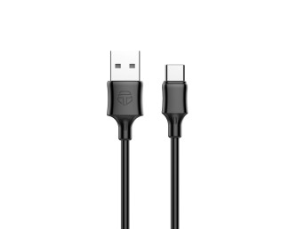 Cabo De Dados Em Pvc 1M Type-C Preto 2.4A