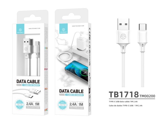 Typ-C Datenkabel 1M Weiß 2.4A Typ-C Datenkabel 1M Weiß 2.4A