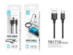 Typ-C Datenkabel 1M Schwarz 2.4A