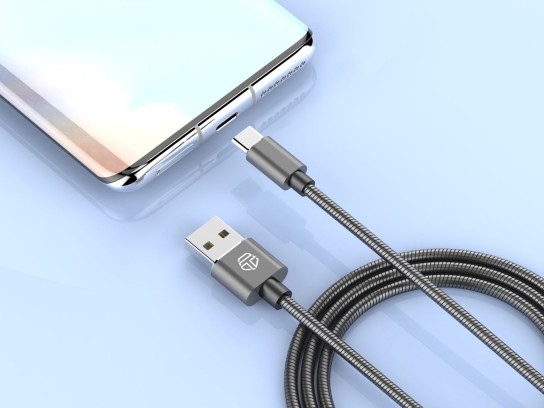 Datenkabel Typ-C 2.4A Aluminium 1M Grau Datenkabel Typ-C 2.4A Aluminium 1M Grau