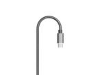 Cable de datos Tipo-C 2.4A Aluminio 1M Gris