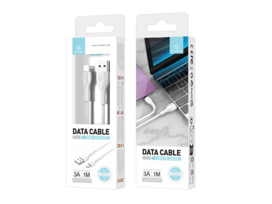Pvc Data Cable 1M Lightning White 3A Pvc Data Cable 1M Lightning White 3A