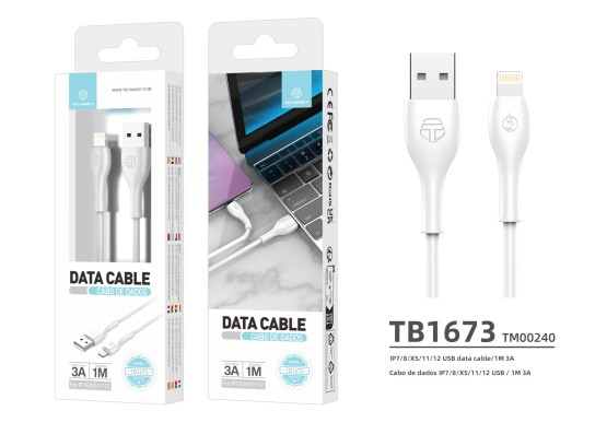 Pvc Data Cable 1M Lightning White 3A Pvc Data Cable 1M Lightning White 3A