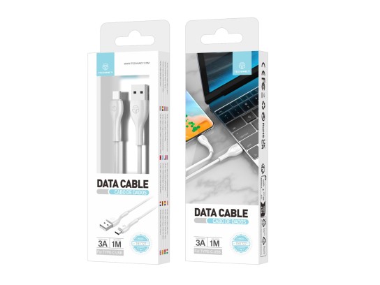 Pvc Datenkabel 1M Typ-C Wei� 3A