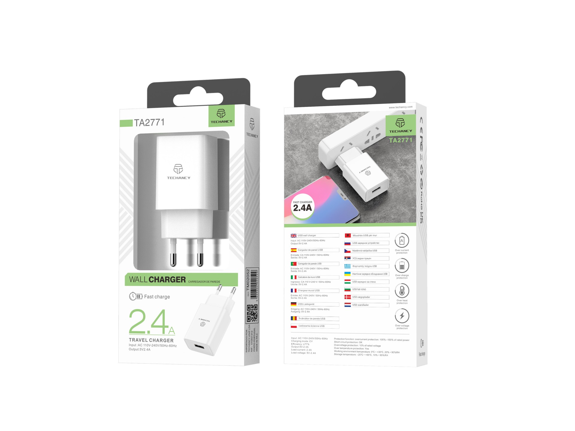 1Ub 2.4A Wireless Charger White 1Ub 2.4A Wireless Charger White