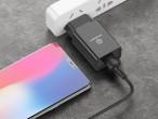 Caricatore da parete con cavo per Ip 2.4A 1Usb 1M Nero