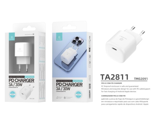 30 W Usb C Ladeger�t, Quntis Pd 3.0 2 M 1 Schnelles Ladeger�t (Lightning und Typ C) Kompatibel mit I