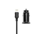 Carregador De Carro Lightning 2Usb 2.4A Preto