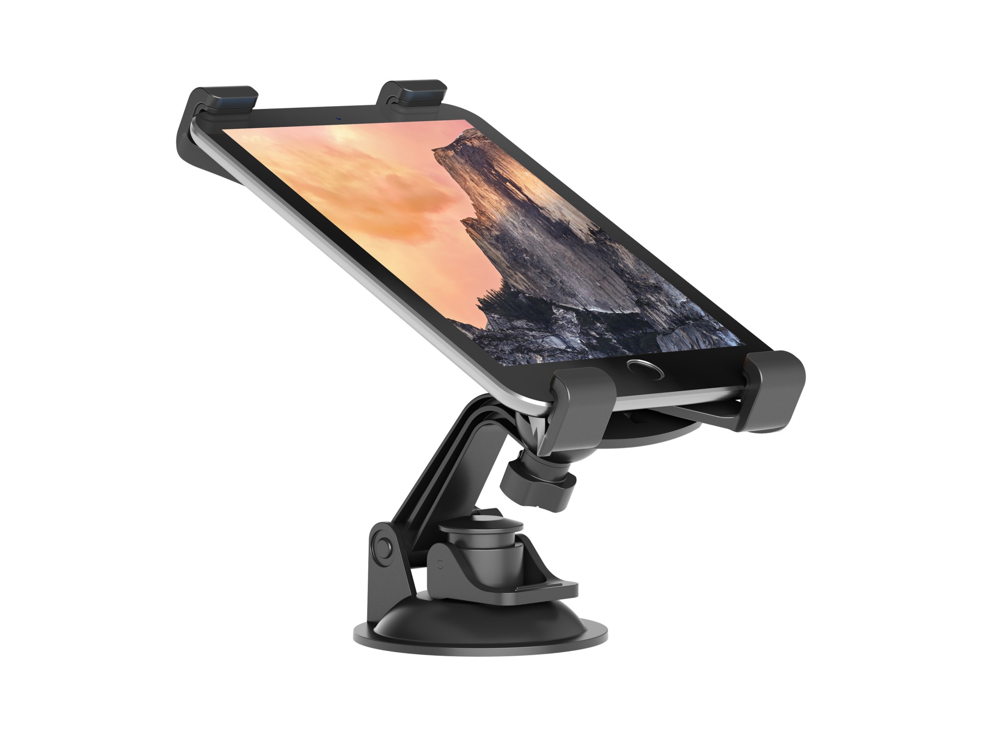 Techancy Supporto per telefoni cellulari e tablet 4.7-13' TI2233 Nero, rotazione a 360°, ventosa reg Techancy Supporto per telefoni cellulari e tablet 4.7-13' TI2233 Nero, rotazione a 360°, ventosa reg