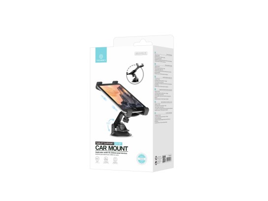 Techancy Supporto per telefoni cellulari e tablet 4.7-13' TI2233 Nero, rotazione a 360°, ventosa reg Techancy Supporto per telefoni cellulari e tablet 4.7-13' TI2233 Nero, rotazione a 360°, ventosa reg