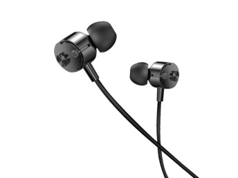 Techancy TD8020 casque filaire, prise 3,5 mm, contrle sur fil, microphone HD, cble de 1,2 m?Noir