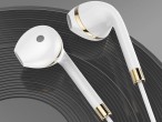 Techancy TD8023 wired headset, 3.5mm plug, on-wire control, HD microphone, 1.2m cable