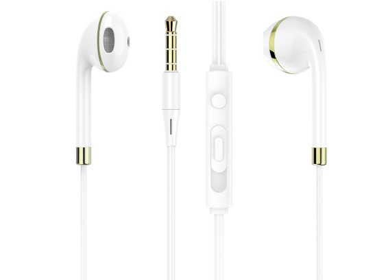 Techancy TD8023 wired headset, 3.5mm plug, on-wire control, HD microphone, 1.2m cable