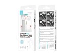Techancy TD8023 wired headset, 3.5mm plug, on-wire control, HD microphone, 1.2m cable