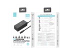 Techancy TL7344 Universal-Netzadapter fr Laptops, mit 90 W Leistung, 11 Anschlssen und berstrom- 