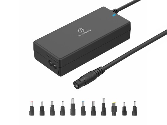 Techancy TL7344 Universal-Netzadapter fr Laptops, mit 120 W Leistung, 11 Anschlssen und berstrom-